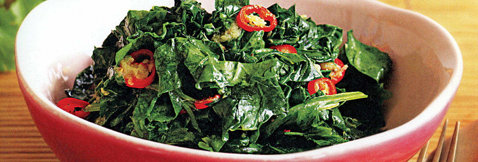 Flavors: Spinach and Ginger Salad