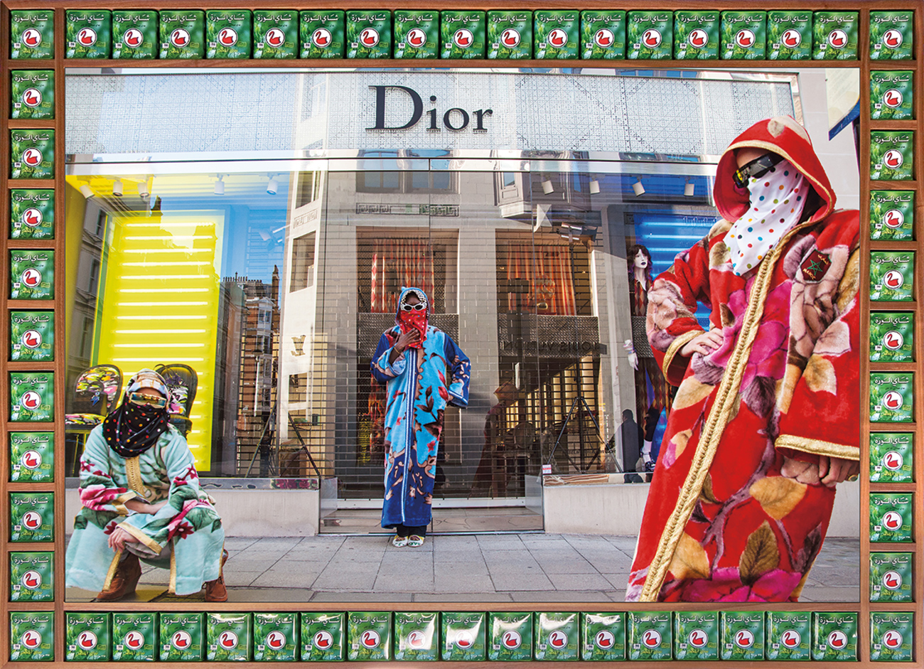 Hassan Hajjaj “Dior,” Vogue, the Arab Issue series, 2012/1433, framed photography.