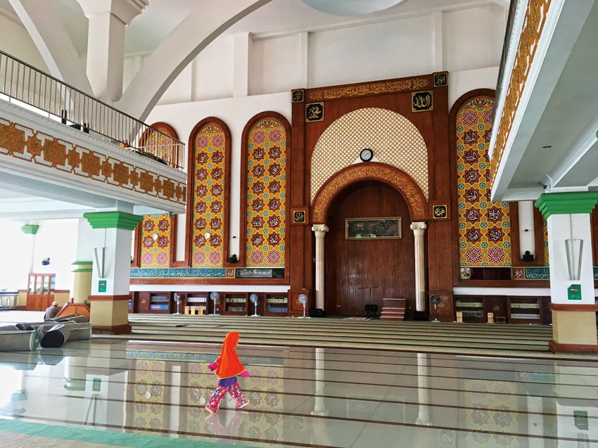 Inside Az-Zikra Mosque.